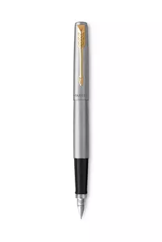 Ручка перьевая Parker Jotter Core F691, нержавеющая сталь, колпачок, подарочная упаковка (2030948)