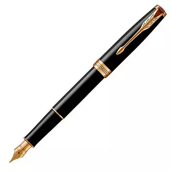Ручка перьевая Parker Sonnet Core F539, 1, Латунь, колпачок, подарочная упаковка (1931494)