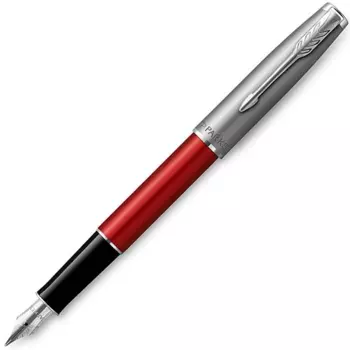 Ручка перьевая Parker Sonnet F546, сталь нержавеющая, колпачок, подарочная упаковка (2146736)
