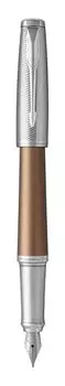 Ручка перьевая Parker Urban Premium F311, 1, сталь нержавеющая, колпачок, подарочная упаковка (1931625)