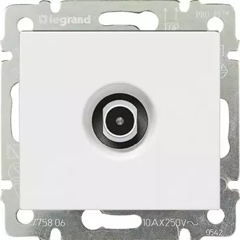 Розетка TV Legrand Valena, белый, оконечная, без рамки (774430)