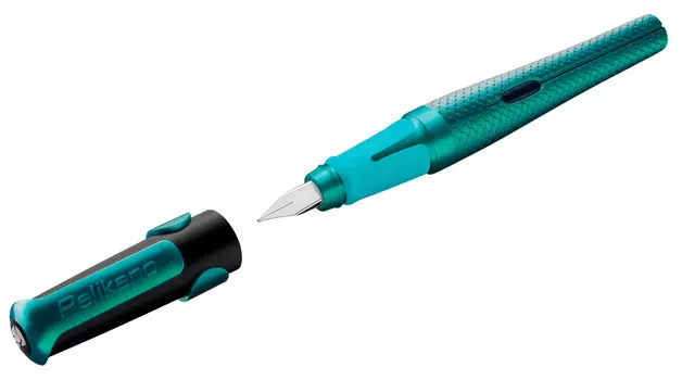 Ручка перьевая Pelikan School Pelikano Dragon, синий, пластик, колпачок, блистер (PL817110)