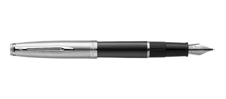 Ручка перьевая Waterman Embleme, 1, сталь нержавеющая, колпачок, подарочная упаковка (2100375)