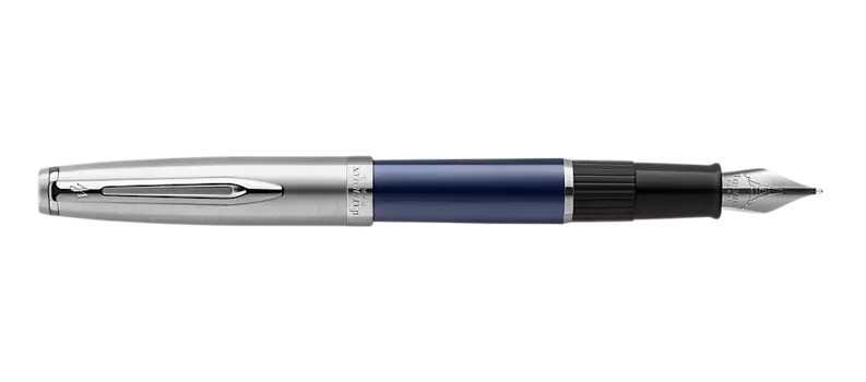 Ручка перьевая Waterman Embleme, 1, сталь нержавеющая, колпачок, подарочная упаковка (2100380)