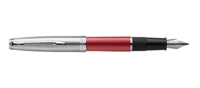 Ручка перьевая Waterman Embleme, 1, сталь нержавеющая, колпачок, подарочная упаковка (2100404)