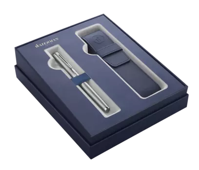 Ручка перьевая Waterman Hemisphere GIFT 20, синий, 1, сталь нержавеющая, колпачок, подарочная упаковка (2122041)