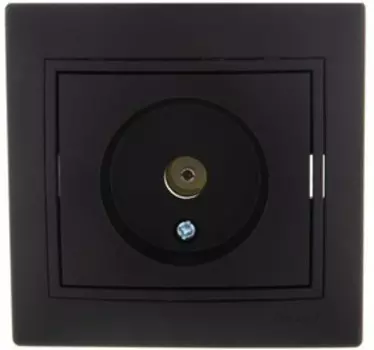 Розетка TV LEZARD MIRA, черный, оконечная (701-4242-130)