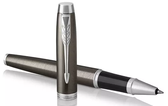 Ручка роллер Parker Core T321, черный, латунь лакированная, колпачок, подарочная упаковка (1931664)