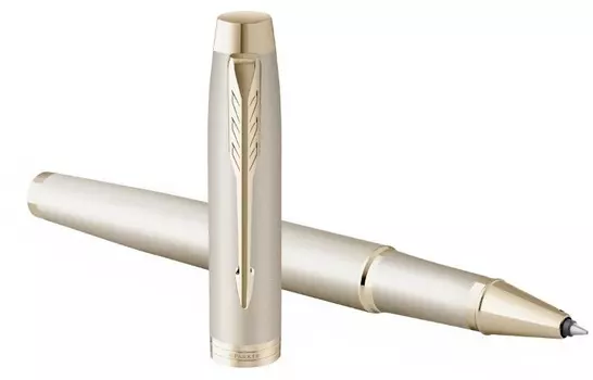 Ручка роллер Parker IM Monochrome T328 Champagne PVD F (2172955)