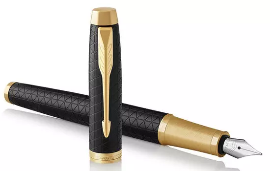 Ручка роллер Parker IM Premium T318, черный, алюминий анодированный, колпачок, подарочная упаковка (2143646)