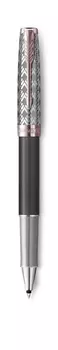 Ручка роллер Parker Sonnet Premium T537, черный, лак, нержавеющая сталь, колпачок, подарочная упаковка (2119790)