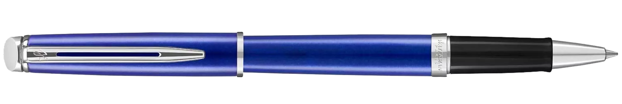 Ручка роллер Waterman Hemisphere, черный, лак, сталь, колпачок, подарочная упаковка (2042969)