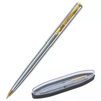 Ручка шариковая автомат Brauberg Maestro Maestro, синий, металл, картонная коробка (143468)