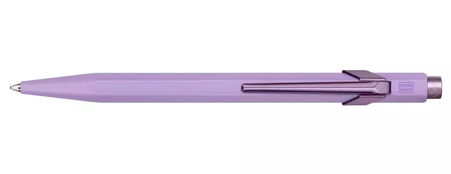 Ручка шариковая автомат CARANDACHE Office Claim your style 3, лиловый, синие чернила, алюминиевый корпус, подарочная упаковка (849.567)