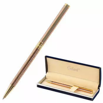 Ручка шариковая автомат GALANT ASTRON GOLD, синий, Латунь, подарочная упаковка (143526)