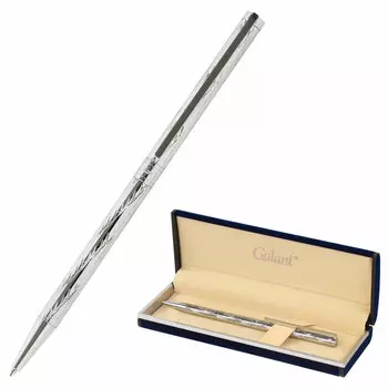 Ручка шариковая автомат GALANT ASTRON SILVER, синий, Латунь, подарочная упаковка (143527)