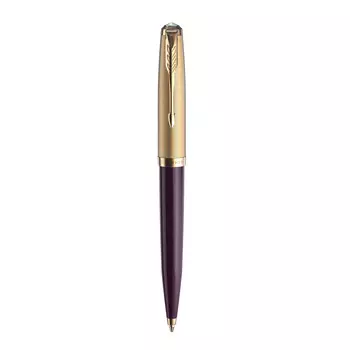 Ручка шариковая автомат Parker 51 Premium, черный, нержавеющая сталь, подарочная упаковка (2123518)
