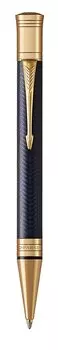 Ручка шариковая автомат Parker Duofold K307 Prestige, черный, лак, латунь, подарочная упаковка (1931373)