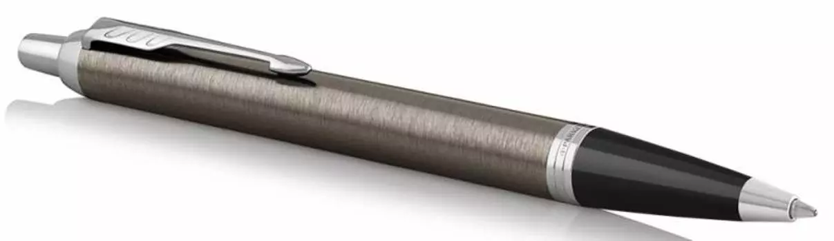 Ручка шариковая автомат Parker IM Core IM Metal Core Dark Espresso CT, синий, Латунь, подарочная упаковка (1931671)