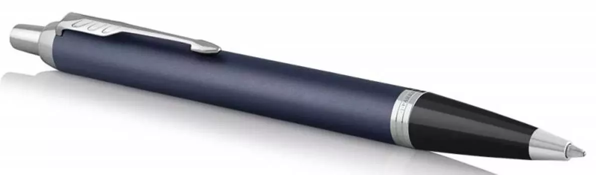 Ручка шариковая автомат Parker IM Core IM Metal Matte Blue CT, синий, лак, латунь, подарочная упаковка (1931668)