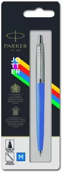 Ручка шариковая автомат Parker Originals Jotter ORIGINALS BLUE CT, стержень: Mblue, синий, металл/пластик, блистер (2076052)