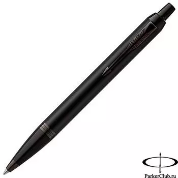 Ручка шариковая автомат Parker PARKER IM IM ACHROMATIC MATTE BLACK, синий, лак, латунь, картонная коробка (2127618)