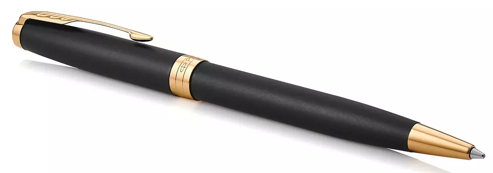 Ручка шариковая автомат Parker Sonnet Core K528, цвет чернил: черный, лак, латунь, подарочная упаковка (CW1931519)