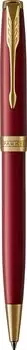 Ручка шариковая автомат Parker Sonnet Core Sonnet, Lacquer Intense Red GT, черный, лак, латунь, нержавеющая сталь, позолота, подарочная упаковка (1931476)