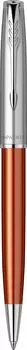 Ручка шариковая автомат Parker Sonnet Essentials Orange SB Steel CT, черный, нержавеющая сталь, палладий, подарочная упаковка (2169361)