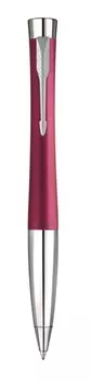 Ручка шариковая автомат Parker Urban Core Vibrant Magenta CT, синий, лак, латунь, нержавеющая сталь, хром, подарочная упаковка (CW2143642)