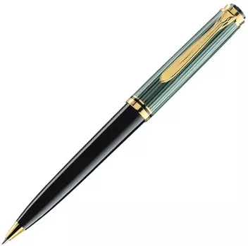 Ручка шариковая автомат Pelikan Souveraen K 800, черный, смола, подарочная упаковка (PL996991)