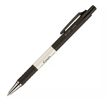 Ручка шариковая автомат Pilot BPRK-10M-LBK, черный, пластик (77560)