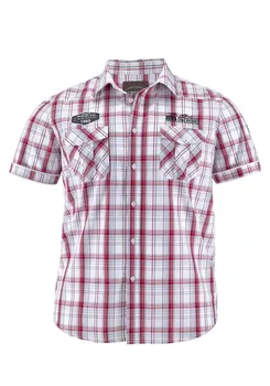 Рубашка Mans World Comfort fit Button Up, цвет Red/White