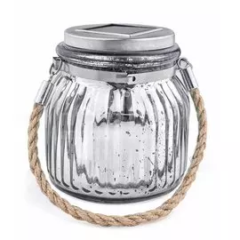 Фонарь садовый Uniel Silver Jar USL-M-211/GN120 на солнечной батарее