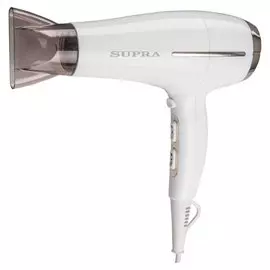 Фен Supra, PHS-2202L, 2200 Вт, 2 режима, 3 скорости, белый, SUPRA PHS-2202L