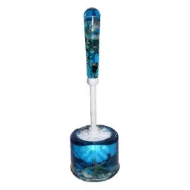 Ерш для туалета Delphinium, Блюз, напольный, пластик, синий, 106005
