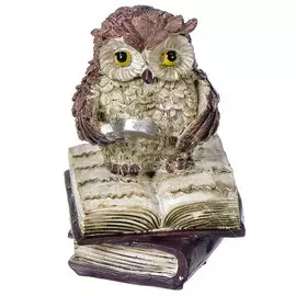 Фигурка декоративная Сова с книгой Y4-3664 I.K, 9 см