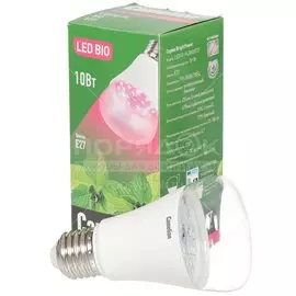 Фитолампа светодиодная Camelion Фито LED10-PL/BIO 10 Вт Е27, для растений