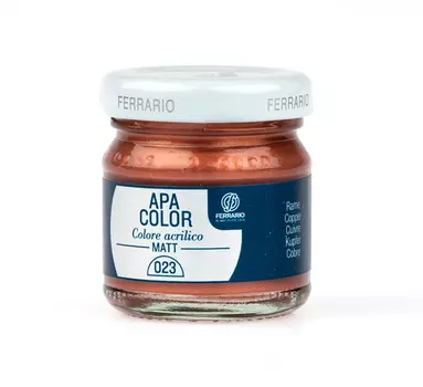 Акрил Ferrario "Apa Color" 40 мл Медь матовый