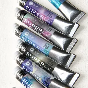 Акрил Super Vision с грануляцией "Acrylic layered" в тубе 8 мл S5 Red biue violet