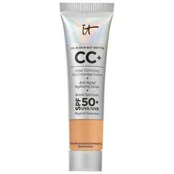 IT Cosmetics CC+ Крем-основа для коррекции цвета с полным покрытием и SPF 50+, цвет Tan Warm