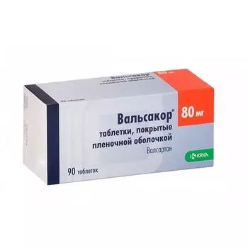 Вальсакор таблетки п/о плен. 80мг 90шт