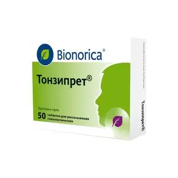 Тонзипрет таблетки для рассасывания гомеопатические 50шт