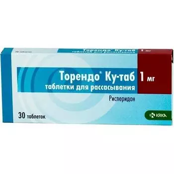 Торендо Ку-таб таблетки диспергируемые в полости рта 1мг 30шт