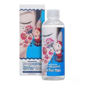 Тонер с фруктовыми кислотами Milky piggy hell-pore clean up aha fruit toner Elizavecca 200мл