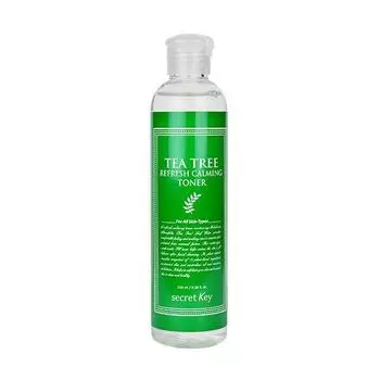 Тонер успокаивающий для лица с экстрактом чайного дерева Tea tree refresh calming toner secret Key 248мл
