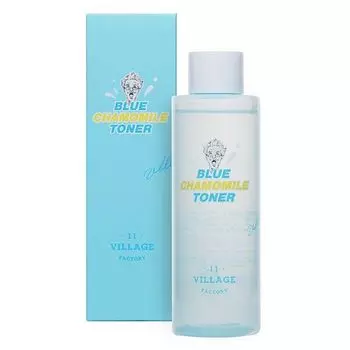 Тонер успокаивающий с экстрактом голубой ромашки Blue chamomile toner Village 11 Factory 250мл