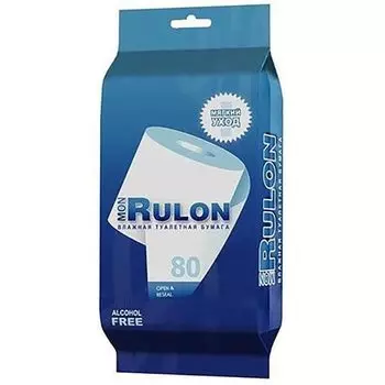 Туалетная бумага влажная Mon Rulon 80шт