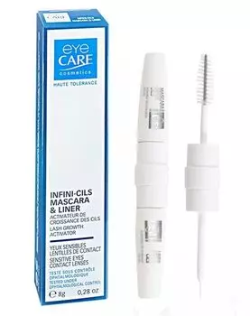 Тушь для ресниц и подводка для глаз стимулирующие рост ресниц Infini cils Eye Care/Ай Кэа 4г 2шт