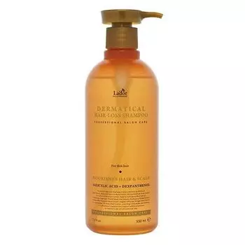 Укрепляющий шампунь для тонких волос Dermatical hair- loss shampoo for thin hair La'dor 530мл